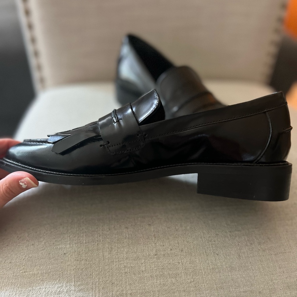 NWOB Elegant Black Loafers for women made in Portugal - Picture 3 of 6